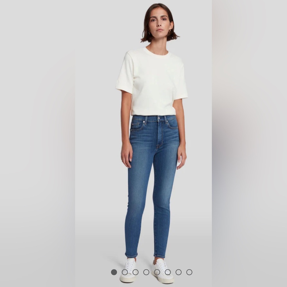 7 For All Mankind Skinny Jeans, Size 30